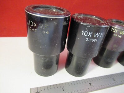 FOR PARTS LOT EYEPIECES OCULAR LENSES OPTICS MICROSCOPE PART AS PICTURED #13-30