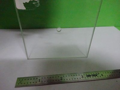 Microscope Part Glass Stage Specimen Chamfered Holed Optics