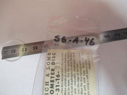 Bausch & Lomb Reticle Micrometer 31-16-31 Microscope Part