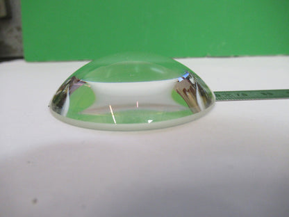 OPTICAL HIGH CONVEX CONCAVE LENS THICK GLASS MIL SPEC OPTICS AS PICTURED V3-A-22