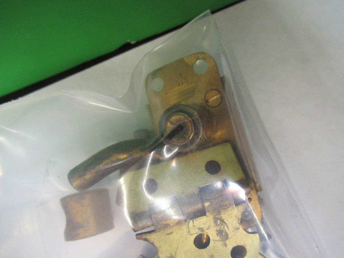 ANTIQUE BAUSCH LOMB LOCK + HINGES for cabinet MICROSCOPE PART AS PICTURED X6-A57