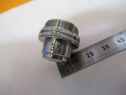 LEITZ WETZLAR 3.5X /170 OBJECTIVE LENS OPTIC MICROSCOPE PART AS PICTURED 1-DT-20