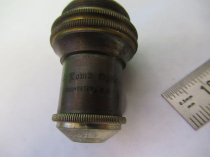 ANTIQUE BAUSCH LOMB BRASS OBJECTIVE 16mm MICROSCOPE PART AS PICTURED S1-B-21