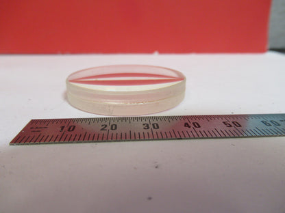 OPTICAL LENS DOUBLET CONVEX  GLASS 40mm OPTICS AS PICTURED  T9-A-61