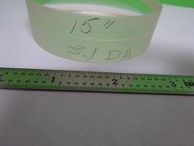 Optical PlanO Convex Lens 3.1" Dia Fl 15" Mil Spec Laser Optics Bn