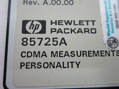 HP MEMORY CARD 85725A CDMA PCMCIA BYTES SRAM  BIN#B2-C-74