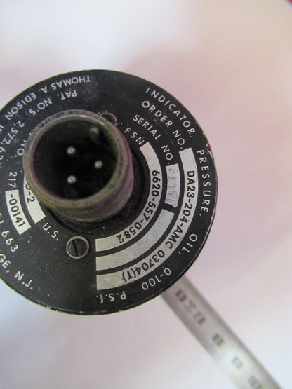 Indicator Pressure Oil 217-00141 Edison Aircraft Instrument