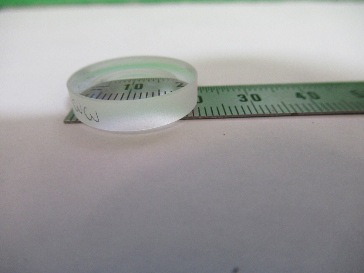 OPTICAL  MIL SPEC BK7 CIRCULAR PLANO CONCAVE LENS OPTICS AS PICTURED 80-B-14