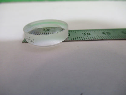 OPTICAL  MIL SPEC BK7 CIRCULAR PLANO CONCAVE LENS OPTICS AS PICTURED 80-B-14