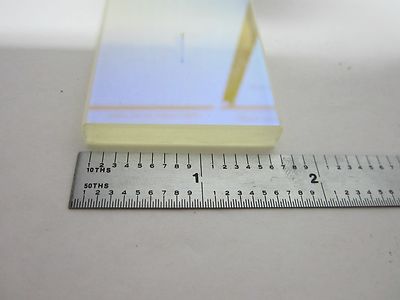 OPTICAL UV COATED GLASS + HOLE ?? OPTICS LEITZ AS IS BIN#J3-20