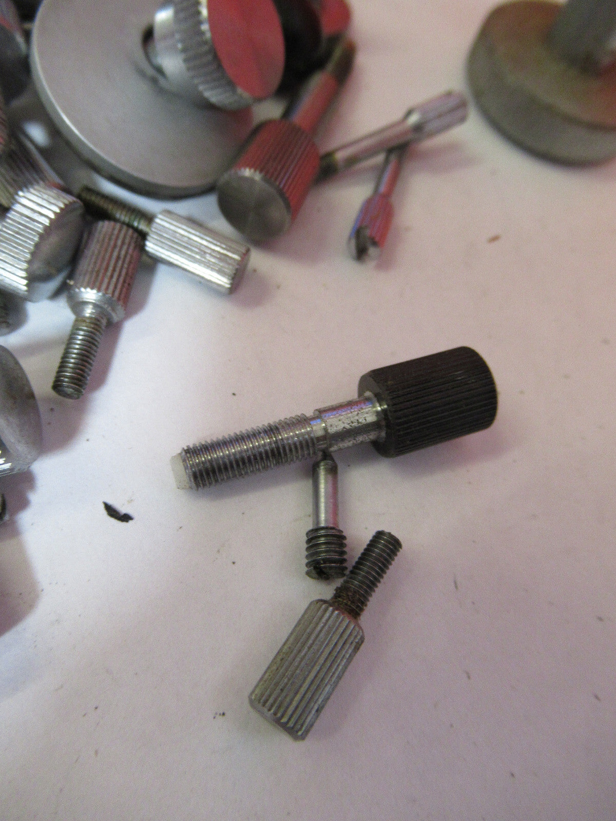 HUGE LOT ASSORTED SCREWS LEITZ BAUSCH ETC MICROSCOPE PART AS PICTURED T9-A-66