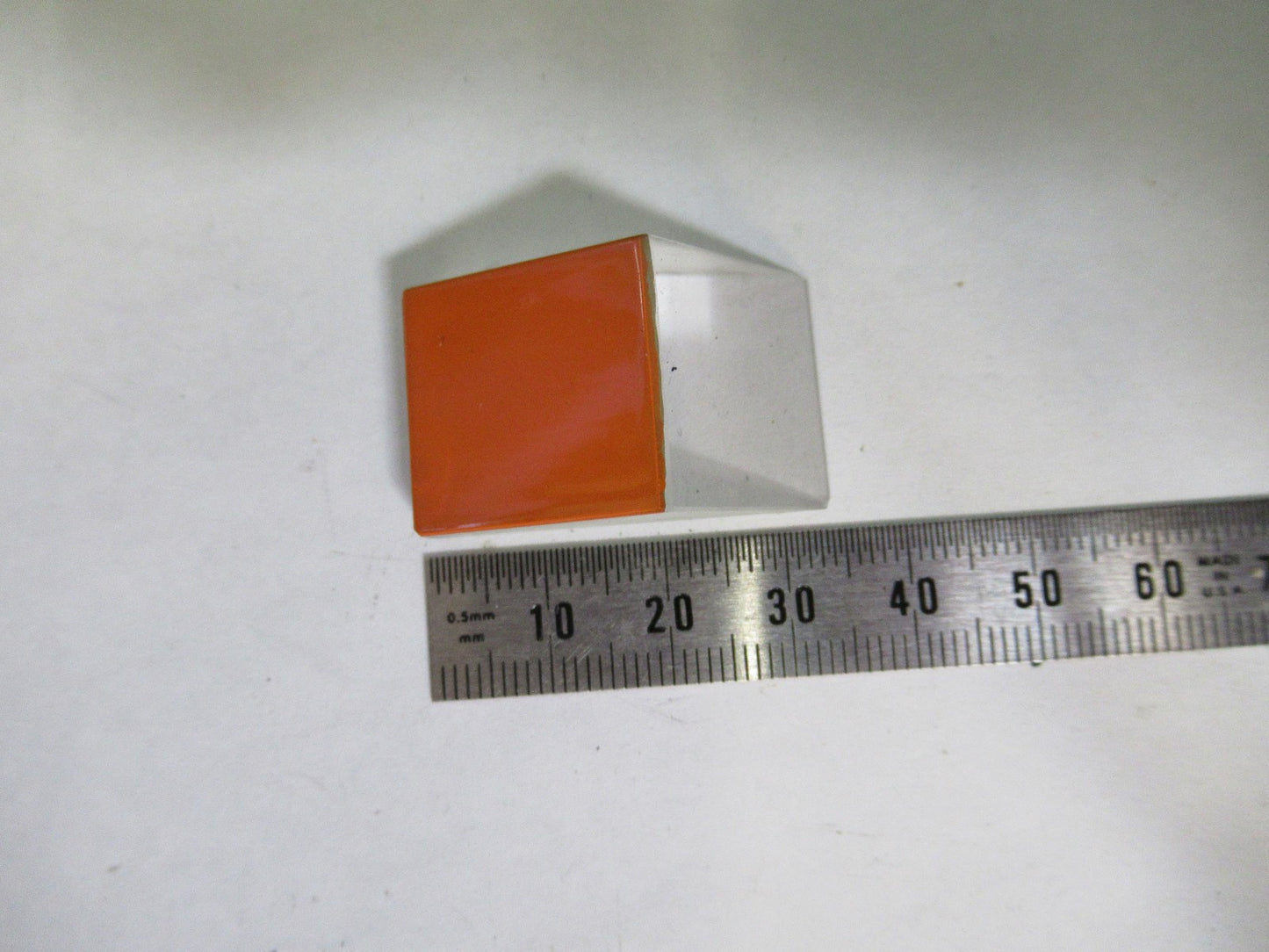 OLYMPUS JAPAN GLASS PRISM HEAD OPTICS MICROSCOPE PART AS PICTURED T3-B-57