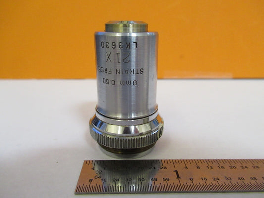 Bausch & Lomb Pol Optics Objective 21X Lens Microscope Part