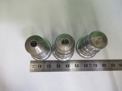 ANTIQUE AO SPENCER OBJECTIVE LOT 10X 44X 95X MICROSCOPE PART AS PICTURED U9-A-42