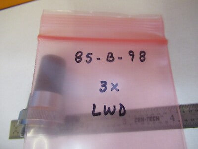 EPOI JAPAN 3X LWD OBJECTIVE LENS MICROSCOPE PART OPTICS AS PICTURED 85-B-98