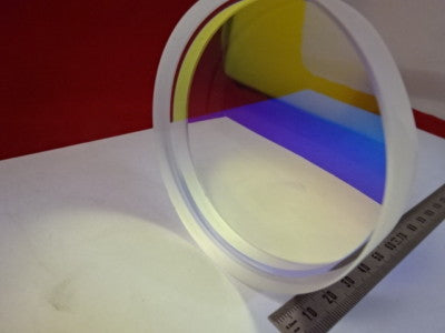 Optical Flat Fused silica 3" Dia Dichroic Mirror 1/10 Wave Laser Optics