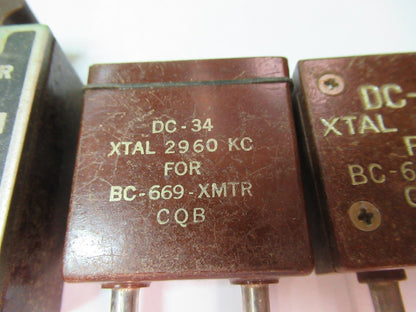 ANTIQUE WWII SIGNAL CORP RESONATOR QUARTZ  FREQUENCY CONTROL AS PICTURED T5-A-98
