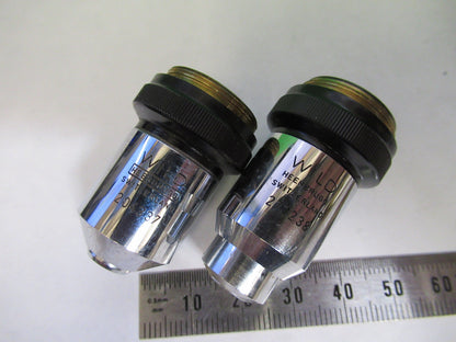Lot 2 Ea Wild M20 M11 Objective 10X 40X Microscope Part