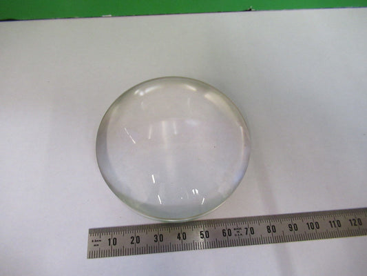 HUGE OPTICAL PLANO CONVEX THICK GLASS MIL SPEC OPTICS AS PICTURED V3-A-03