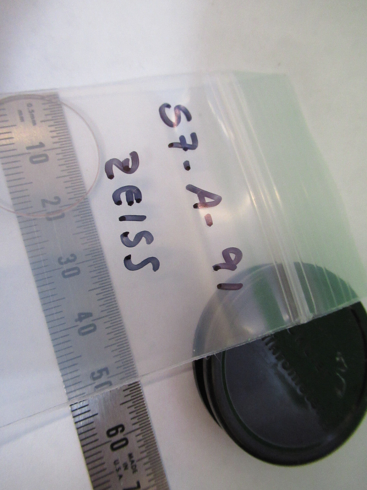 CARL ZEISS RETICLE OCULAR OPTICS MICROMETER MICROSCOPE PART AS PICTURED S7-A-91