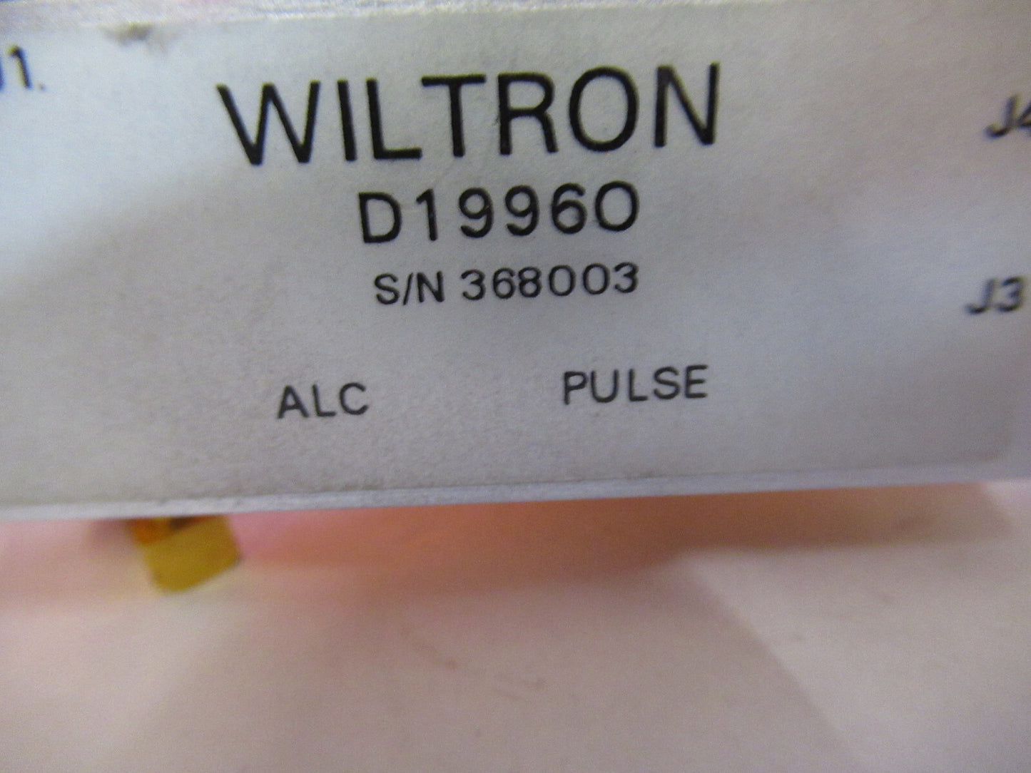 WILTRON D-19960 ALC PULSE MICROWAVE RF FREQUENCY GHz AS PICTURED T7-A-40