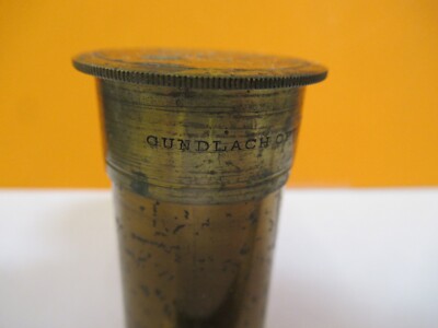 EMPTY ANTIQUE GUNDLACH ROCHESTER OBJECTIVE CAN MICROSCOPE AS PICTURED &8M-A-08
