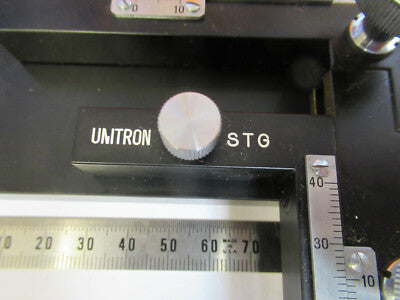 Unitron Japan Xy Stage Brass Heavy Table Microscope Part