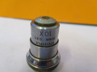 VINTAGE BAUSCH LOMB 10X OBJEKTIVE OPTIK MIKROSKOPTEIL WIE ABGEBILDET P4-A-88