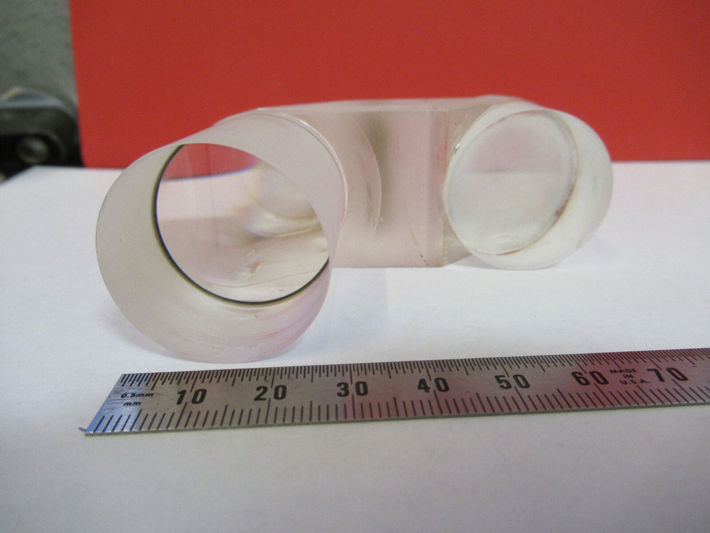 Reichert Head Glass Prism cloudy Microscope Part