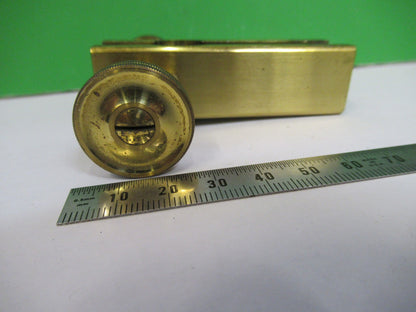 ANTIQUE BRASS LEITZ GERMANY STAGE KNOBS MICROSCOPE PART AS PICTURED V3-A-33
