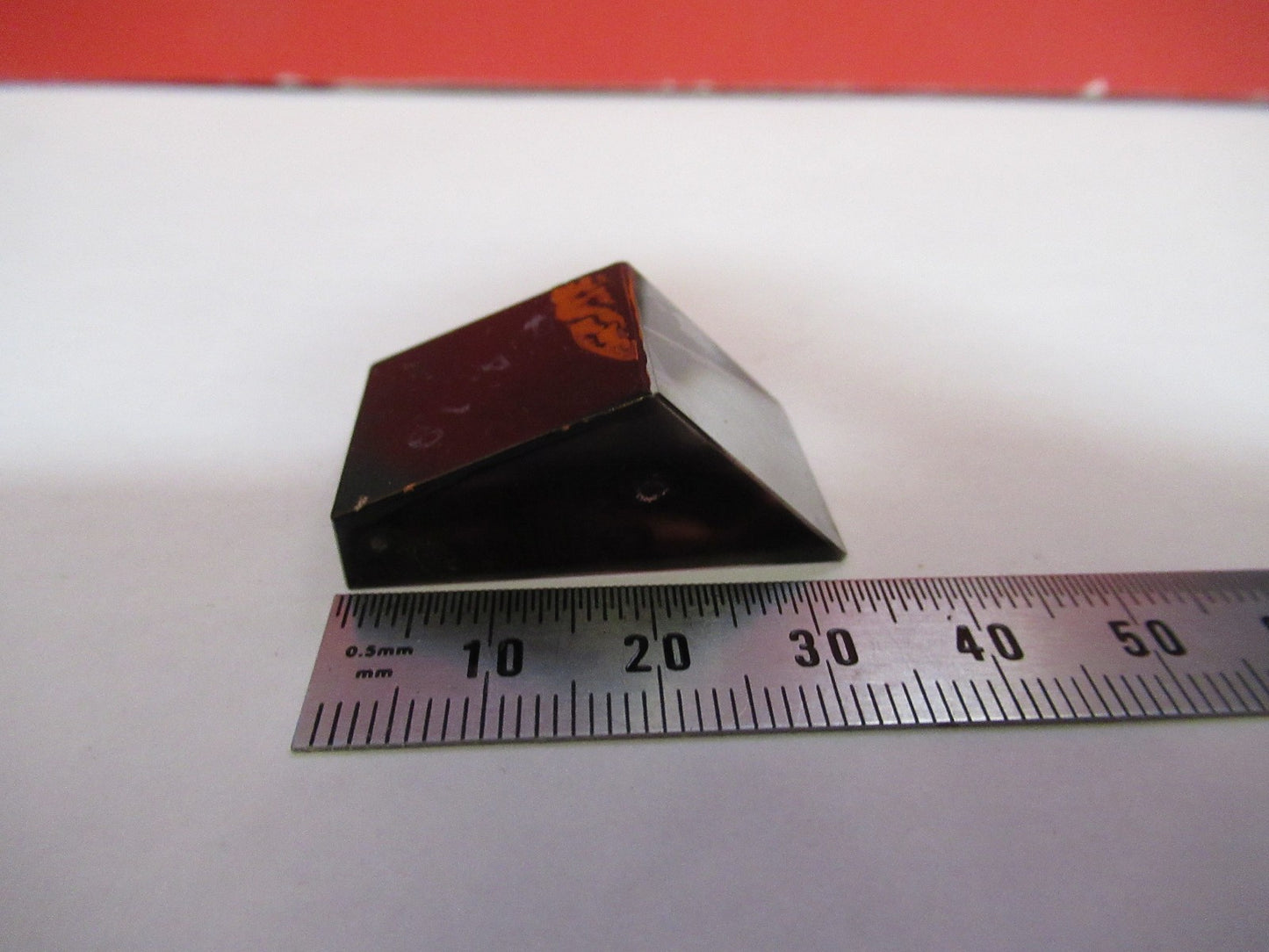 OLYMPUS JAPAN GLASS PRISM MICROSCOPE PART AS PICTURED T8-B-05