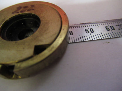 LEICA DMRB MOUNTED IRIS DIAPHRAGM MICROSCOPE PART OPTICS AS PICTURED #G4-A-119
