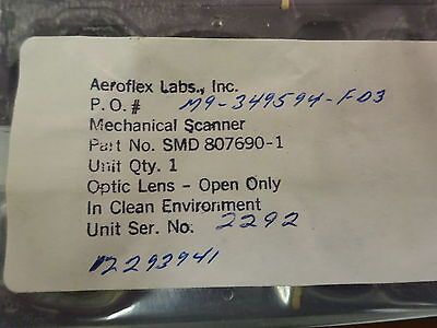OPTICAL MIL SPEC MECHANICAL SCANNER GALVO MIRROR AEROFLEX OPTICS AS IS B#F9-A-01