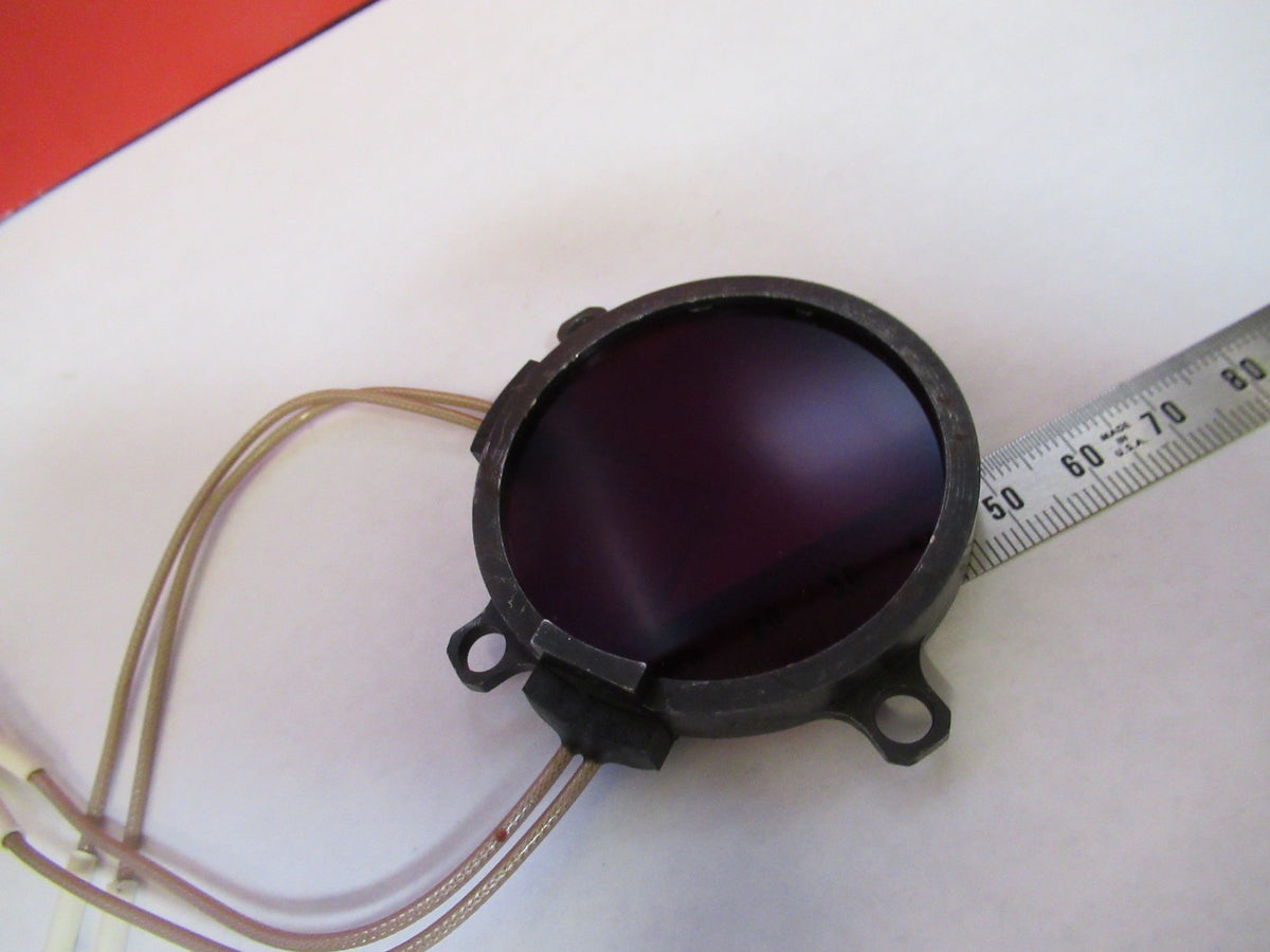 Rare Optical Mil Spec Device Red Dark Filter Laser Optics