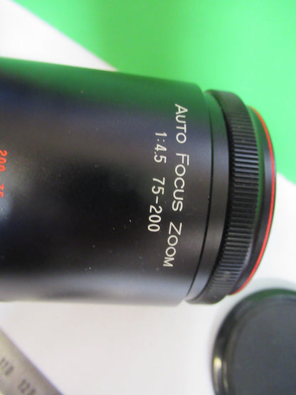 Vintage Auto Zoom Camera Lens Minolta Ryka 75-200mm Lens