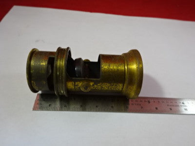 Antique Brass Portable Seeds Microscope Vintage Part AS IS