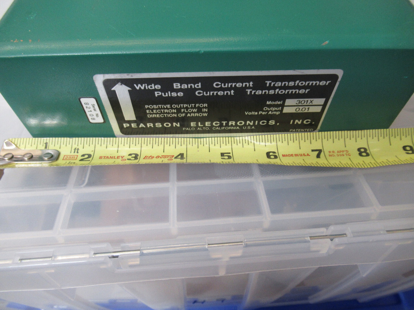 PEARSON ELECTRONICS CURRENT WIDE BAND PULSE MONITOR EMI 301X AS PICTURED &TE-4-b