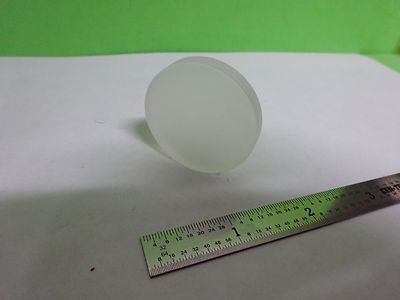MICROSCOPE PART OPTICAL LENS DIFFUSER FROSTED FLAT THICK AS IS OPTICS BIN#V7-27