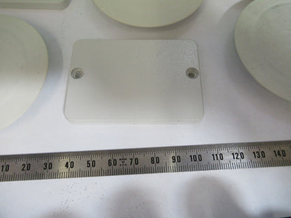 LEICA LEITZ GERMANY DMRB PLASTIC COVERS LOT MICROSCOPE PART AS PICTURED V7-FT-93