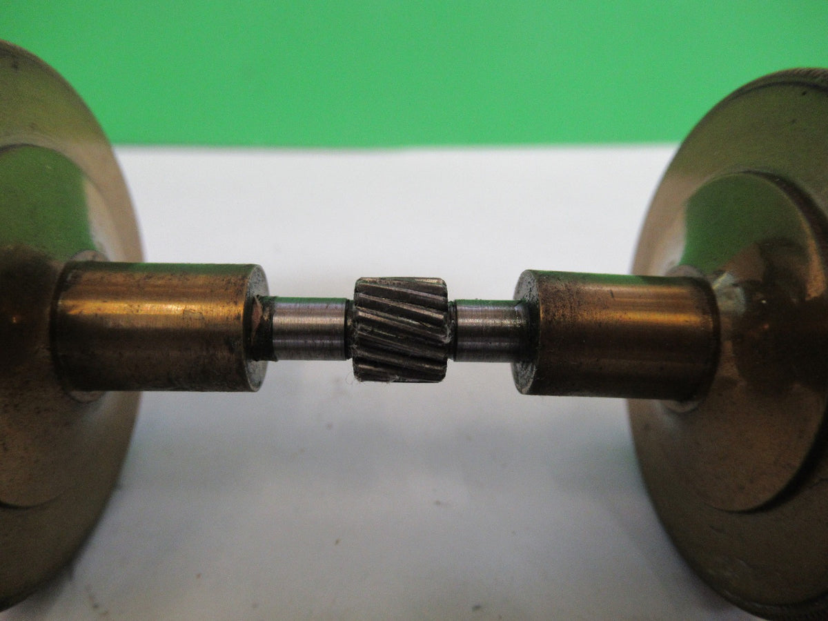 ANTIQUE BAUSCH LOMB SET OF BRASS KNOBS MICROSCOPE PART AS PICTURED T5-A-68