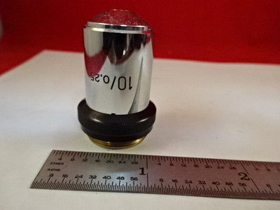 MIKROSKOP WILD HEERBRUGG SWISS OBJECTIVE 10X OPTICS AS IS B#AD-10