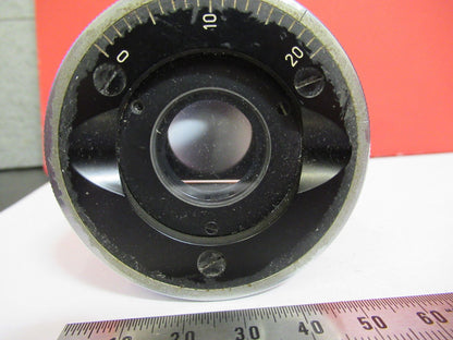 CARL ZEISS DEUTSCHLAND STANDARD-IRIS-ILLUMINATOR-MIKROSKOPTEIL WIE ABGEBILDET Q2-89