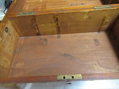 ANTIQUE HENRY CROUCH LONDON EMPTY WOOD BOX 1900"s MICROSCOPE AS PICTURED &TB-5-b