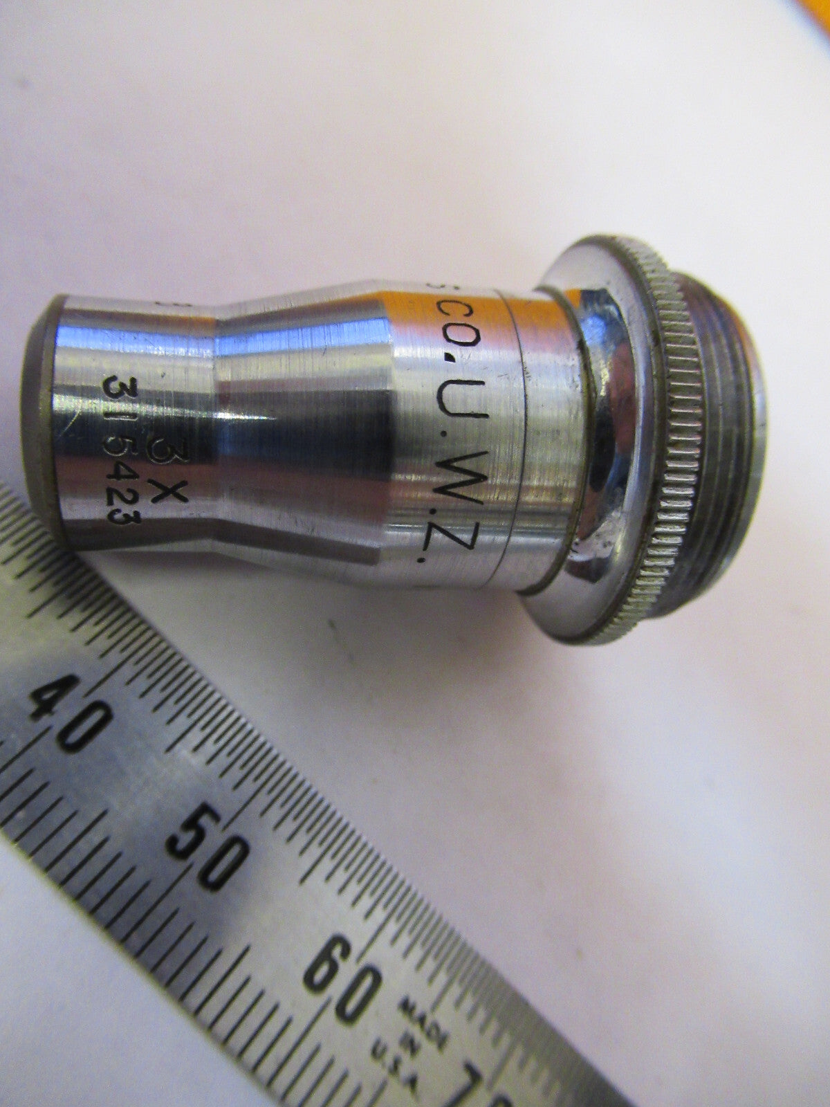 SPENCER 24mm OBJECTIVE LENS MICROSCOPE PART AS PICTURED Q9-FT-96