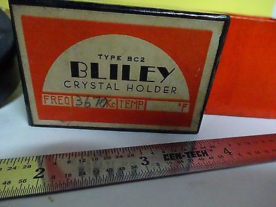 VINTAGE QUARTZ CRYSTAL BLILEY + BOX FREQUENCY CONTROL NICE AS IS BIN#W5-07