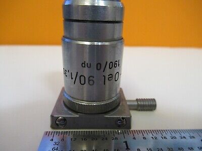 REICHERT AUSTRIA OBJECTIVE 90X /190 FLUOR MICROSCOPE PART AS PICTURED &W2-B-50