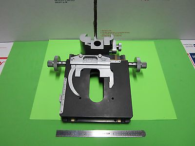 MICROSCOPE PART REICHERT AUSTRIA ZETOPAN STAGE SLIDE MICROMETER AS PICTURED B#29