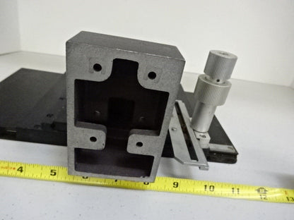 FOR PARTS MICROSCOPE STAGE SPECIMEN TABLE MICROMETER XY UNKNOWN AS IS #TC1-G