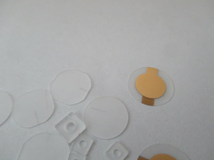 Lot Blank Piezoelectric Quartz Crystal X- Y- Yx-cut Piezo Sensor AS Pic