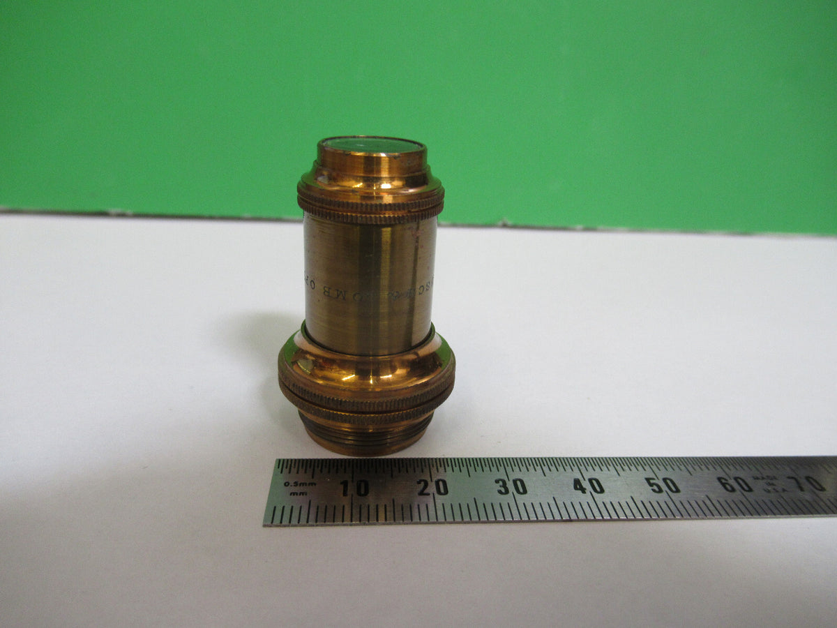 Antique Brass Bausch & Lomb 1 in Objective Microscope Part